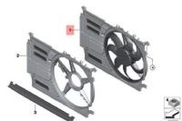 Вентилятор радіатора конденсатор bmw f45 f46 f55 400w 7617609 17427617609 Київ, фото thumb