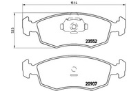 фото thumb №1, Brembo гальмівні колодки гальмівний. fiat albea 01-06