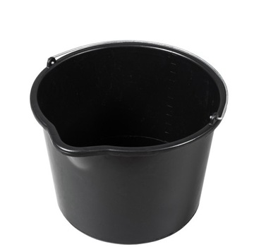 WIADERKO BUDOWLANE GOSPODARCZE 20L CZARNE LEJEK