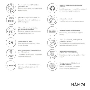 Лестница гимнастическая тренировочная МАМОИ для детей.