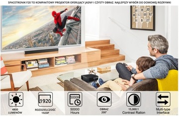 Светодиодный проектор Vivibright F40 1080p в футляре