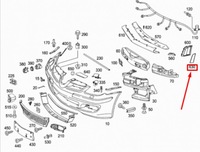 фото thumb №7, Mb slk r171 amg передний бампер правая защита декоративная a17188804419999