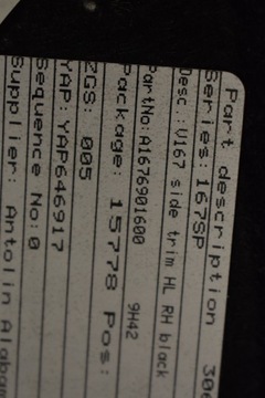 фото thumb №11, Идеальные салон обивка обшивки багажника 5os. kpl. mercedes w167 suv