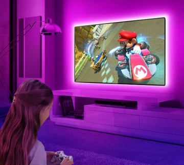 RGB СВЕТОДИОДНАЯ ЛЕНТА ДЛЯ ТВ, УПРАВЛЕНИЕ ТЕЛЕФОНОМ