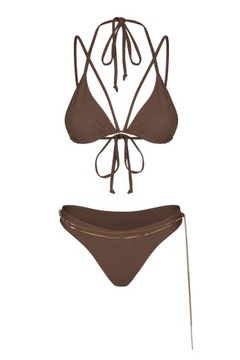 Купальник Peach&beach Bikini BOTTOM коричневый на цепочке M/L