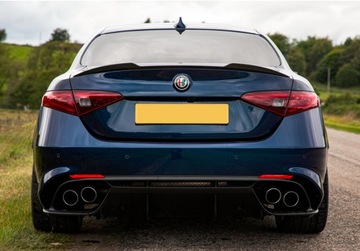 фото thumb №10, Alfa romeo giulia veloce спойлер na кришка багажника спойлер чорний блиск з абс !