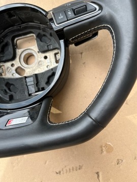 фото thumb №6, Audi q5 sq5 8r 12-16 руль срезанная кожаный лепестки оригинал