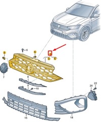 фото thumb №6, Vw taigo cs радіатор решітка 2g7853651szll