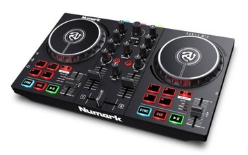 NUMARK PARTY MIX II MKII DJ КОНСОЛЬНЫЙ МИКШЕР СВЕТОДИОДНЫЙ КОНТРОЛЛЕР + НАУШНИКИ HF-125
