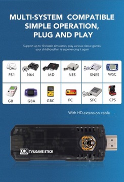 X8 Game Stick 4K 10000 Аркадные ретро-видеоигры
