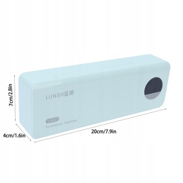 Uchwyt na szczoteczki do zębów UV Naścienny USB