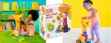 ИГРУШКА-ШАР-ФОНТАН Bright Starts GIRAFFE Spin Giggle 10933 ДЛЯ ДЕТЕЙ