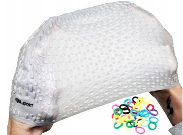 СИЛИКОНОВАЯ ШАПОЧКА ДЛЯ ДЛИННЫХ ВОЛОС ДЛЯ БАССЕЙНА Aqua-Sport