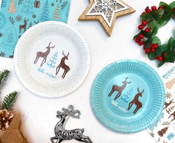 Тарелки новогодние бумажные Star Christmas Сочельник 6 шт.