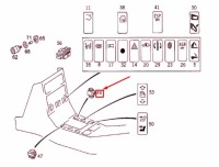 фото thumb №8, Mercedes-benz sl r129 переключатель управление зеркало a1248205410