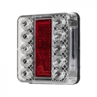 фото thumb №8, Лампа задня 14 led світло причепа 12v 4-функцій панель відбивач шланг