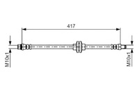 фото thumb №1, Bosch шланг тормозной гибкий перед l/p dł.