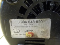 фото thumb №5, Bmw e90 e60 x3 z4 2.5 b 325i 07r 218km n52b25 генератор 0986048820