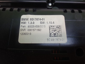 фото thumb №12, Панель клімат кондиціонера підігріваємих wentylowanych сидінь bmw f10 f11