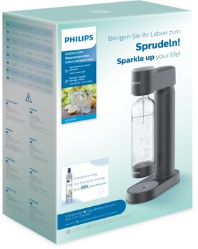 Saturator do wody PHILIPS czarny +dzbanek AQUAPHOR