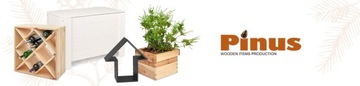 Деревянные ящики Ящики TRIO SMILE 39x30x74 см Контейнер PINUS на колесах