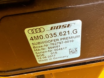 фото thumb №7, Динамик сабвуфер труба bose audi q7 sq7 4m0