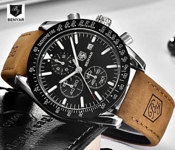 BENYAR ELEGANT МУЖСКИЕ ЧАСЫ 6 ЦВЕТОВ + КОРОБКА