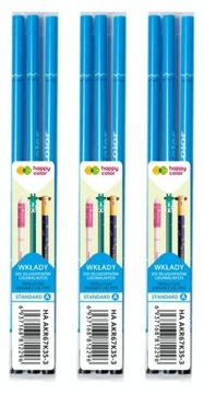 Набор Happy Color из 3 стержней для ручек диаметром 0,5 мм.