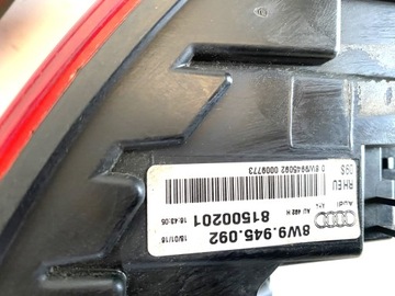 фото thumb №9, Audi a4 b9 8w 8w9 2016- лампы задние зад комплект полный led matrix