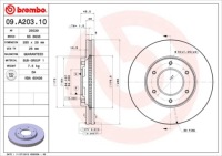 фото thumb №3, Гальмівні диски гальмівні колодки перед brembo toyota hiace iv автобус