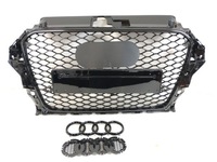 фото thumb №9, Rs3 решётка радиатора audi a3 8v 2012-16 nowa решётка радиатора радиатора full black с pdc