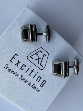 Золотые классические запонки Exciting