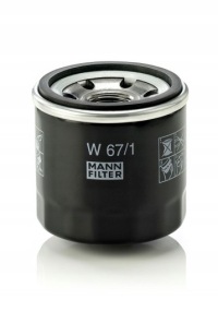 Купити Фільтр оливи mann фільтр w 67/1, фото thumb