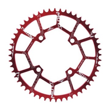 Łańcuch 40T ~ 52T 104BCD Rower MTB Szosowy Czerwony 52T