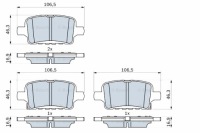 фото thumb №2, Bosch тормозные колодки тормозные задняя chevrolet volt opel insignia b insignia b