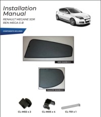 фото thumb №15, Шторки renault megane 5d 08-16 захист шторка сонцезахисні