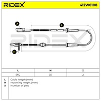 фото thumb №6, Датчик, скорость вращательная колеса ridex 412w0108
