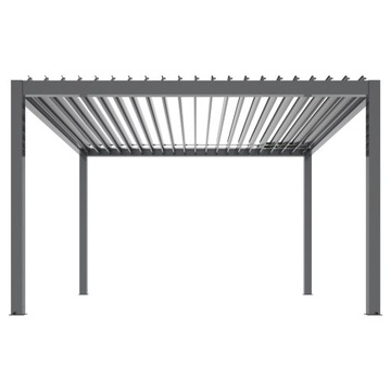 Pergola ogrodowa tarasowa altana aluminiowa 3x4m LED elektryczny dach