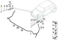 Mini права заглушка розпилювача хром r55 r56 Ціна, фото thumb