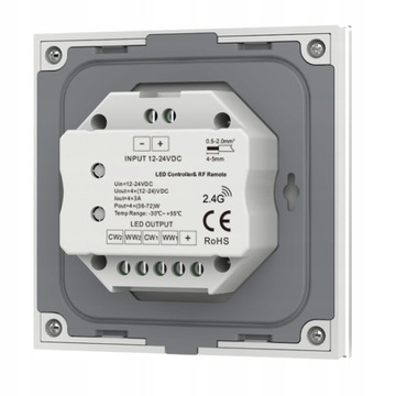 Kontroler LED DIM 12-24V pokrętło czarny Seria SD RF 2.4GHz