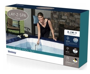 СЕТОЧНАЯ ЩЕТКА 3в1 ПЕРЧАТКА ДЛЯ ЧИСТКИ ДЖАКУЗИ СПА mSPA * BESTWAY 60310