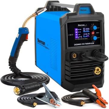 SPAWARKA MIGOMAT SHERMAN MIG 210 TWINPULSE MAG MMA TIG ALUMINIUM 230V 200A