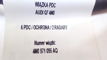 фото thumb №11, Жгут 6pdc / защита / радары audi q7 4m0971095aq
