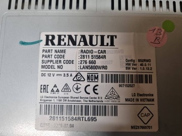 фото thumb №9, Renault радіо навігація 281151584r