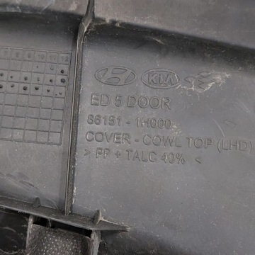 фото thumb №15, Kia ceed панель под лобовым стеклом 86151-1h000