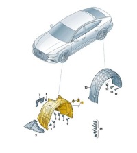 фото thumb №1, Підкрилок захист крила передній ліва audi a6 c8