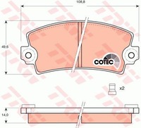 фото thumb №7, Гальмівні колодки гальмівний. citroen visa 78-87