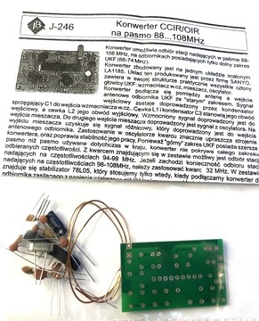 Трехдиапазонный преобразователь CCIR/OIR в FM 88-108 МГц, набор своими руками