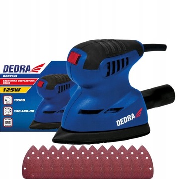КАЧЕСТВЕННАЯ ШЛИФОВАЛЬНАЯ МАШИНА DEDRA DELTA 125 Вт DED7941