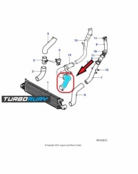 фото thumb №7, Шланг труба патрубок turbo інтеркулер jaguar x-type x400 2.2 d c2s43264